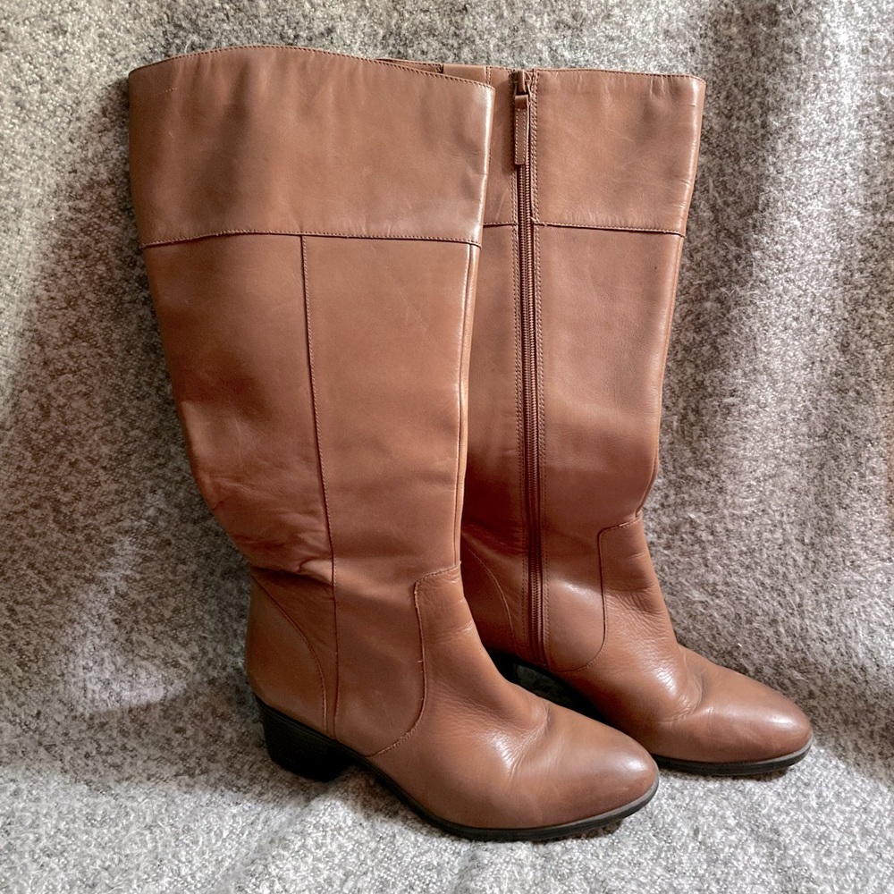 Naturalizer brown, wide-leg riding boots